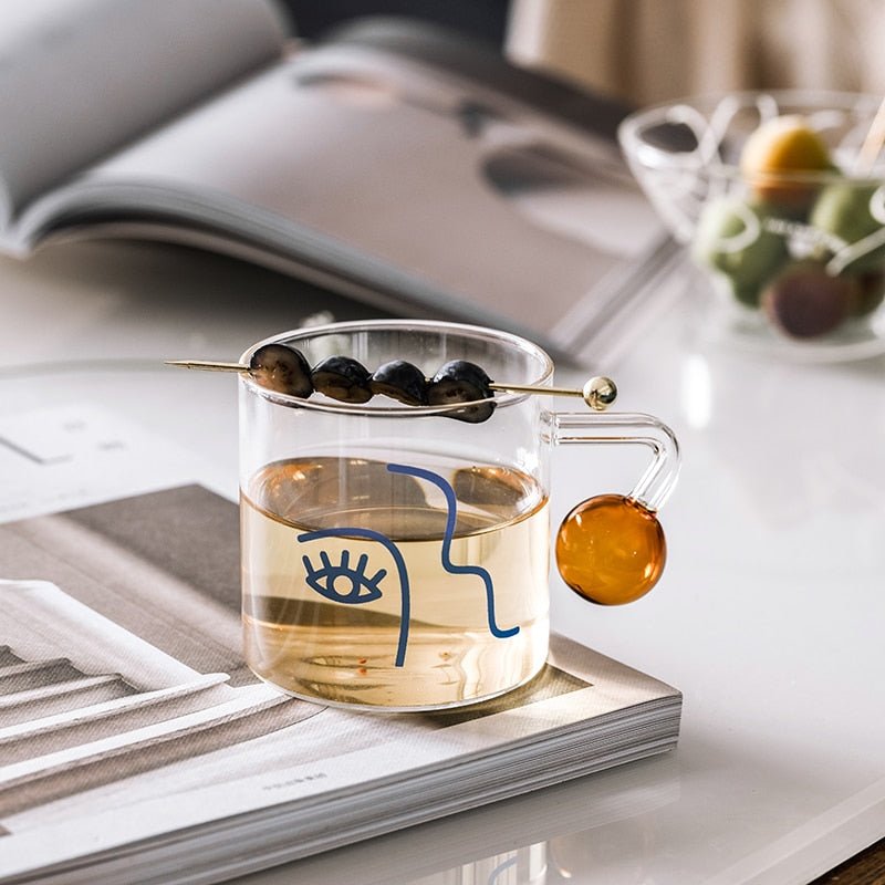 Abstract Face | Heat - Resistant Mug - ELVI HOME