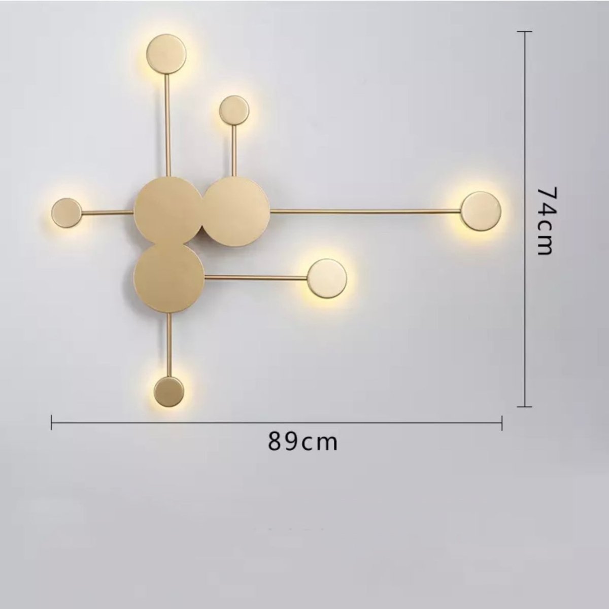 Alora | Modern Sputnik LED Wall Light - ELVI HOME