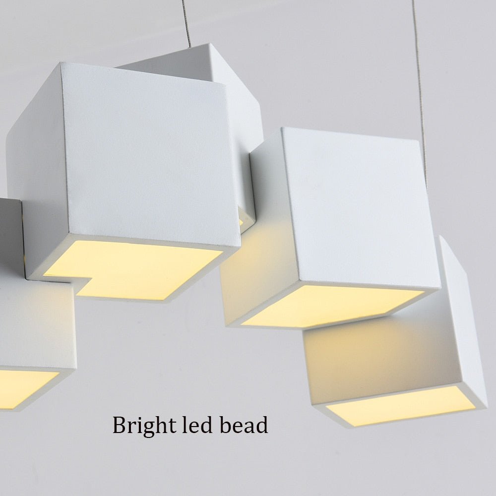 Cube | LED Pendant Chandelier - ELVI HOME