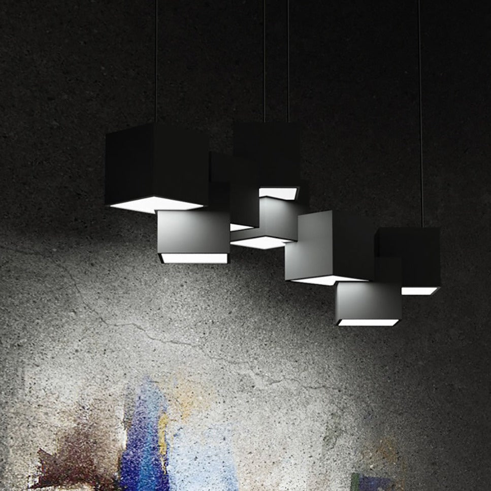 Cube | LED Pendant Chandelier - ELVI HOME