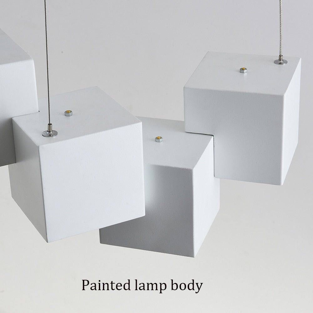 Cube | LED Pendant Chandelier - ELVI HOME