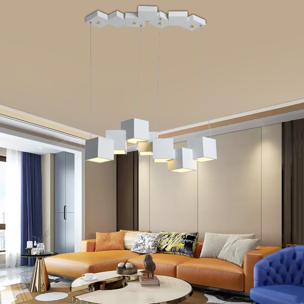 Cube | LED Pendant Chandelier - ELVI HOME