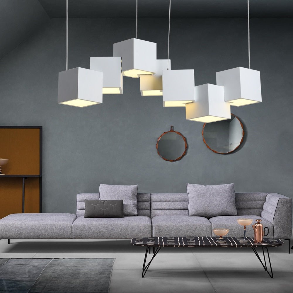 Cube | LED Pendant Chandelier - ELVI HOME