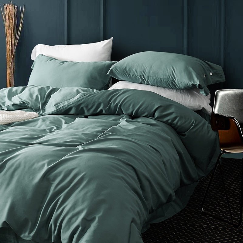 ELVI | Egyptian Cotton Ultra Silky Duvet Cover Set - ELVI HOME