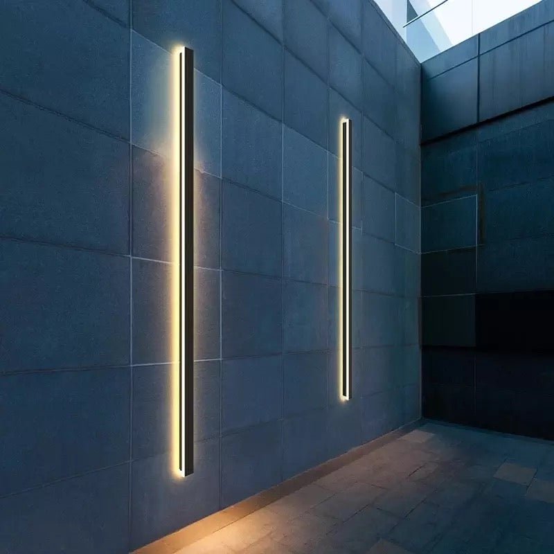 ELVI | Outdoor Long Strip Modern Wall Sconce Light - ELVI HOME