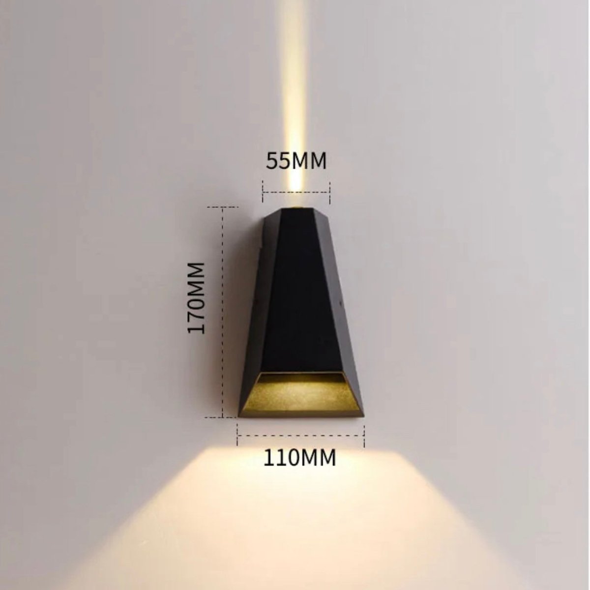 Emil | Sleek Modern LED Outdoor UP / DOWN Wall Sconce - ELVI HOME