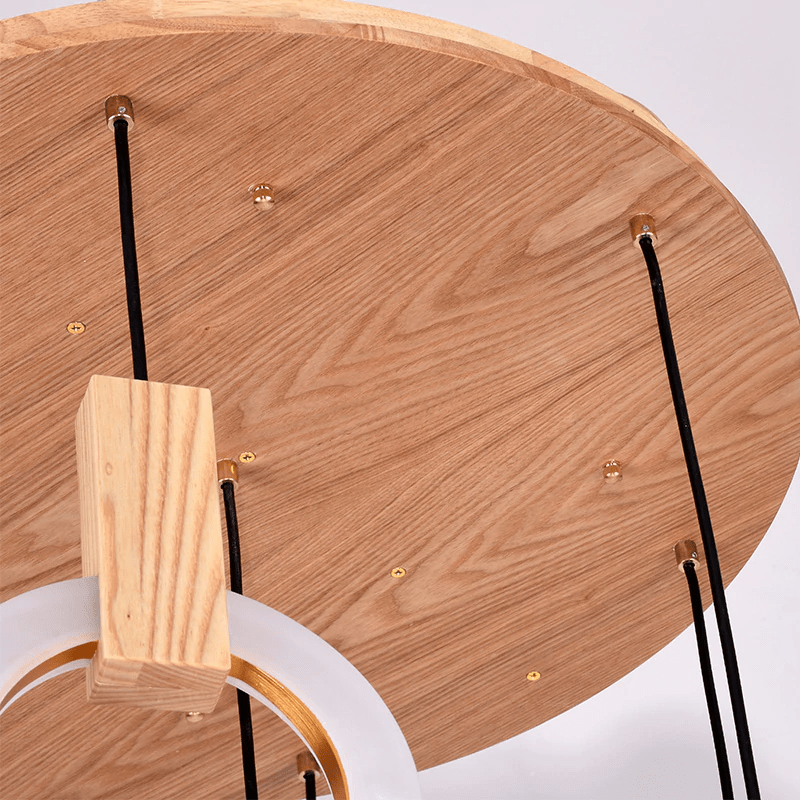 Eva | Wooden Light Tiered Chandelier - ELVI HOME