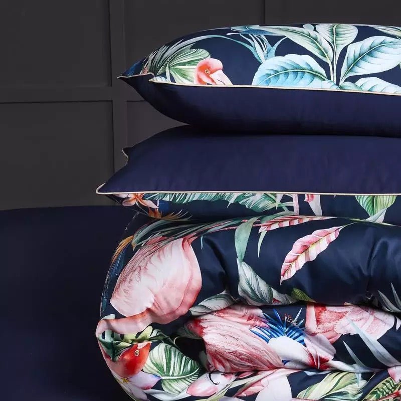Flamingo | Egyptian Cotton Duvet Cover Set - ELVI HOME