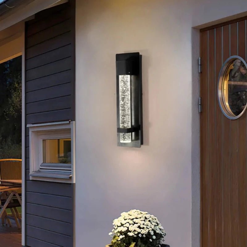 Gunnar | Bubble Glass Outdoor IP65 Wall Sconce - ELVI HOME