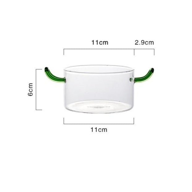 Heat - Resistant Borosilicate Bowl - ELVI HOME
