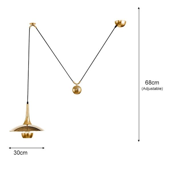 Jumi | Chrome Pendant Light - ELVI HOME