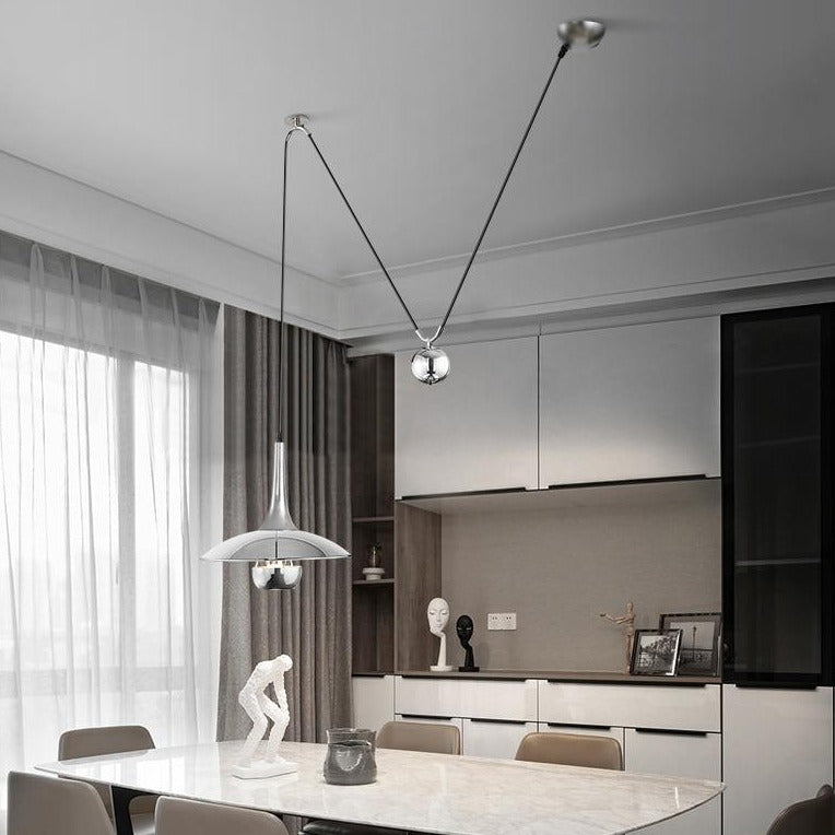 Jumi | Chrome Pendant Light - ELVI HOME