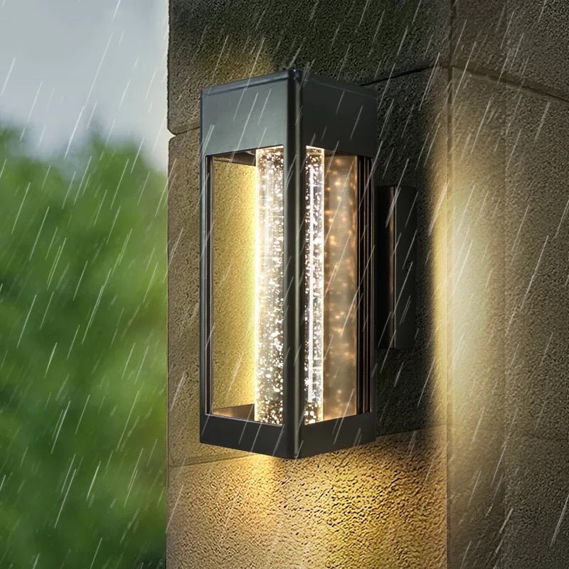 Kaya | Outdoor Bubble Glass Wall Sconce - ELVI HOME