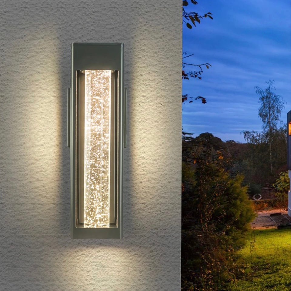 Kaya | Outdoor Bubble Glass Wall Sconce - ELVI HOME
