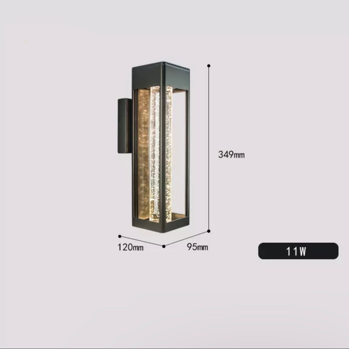 Kaya | Outdoor Bubble Glass Wall Sconce - ELVI HOME