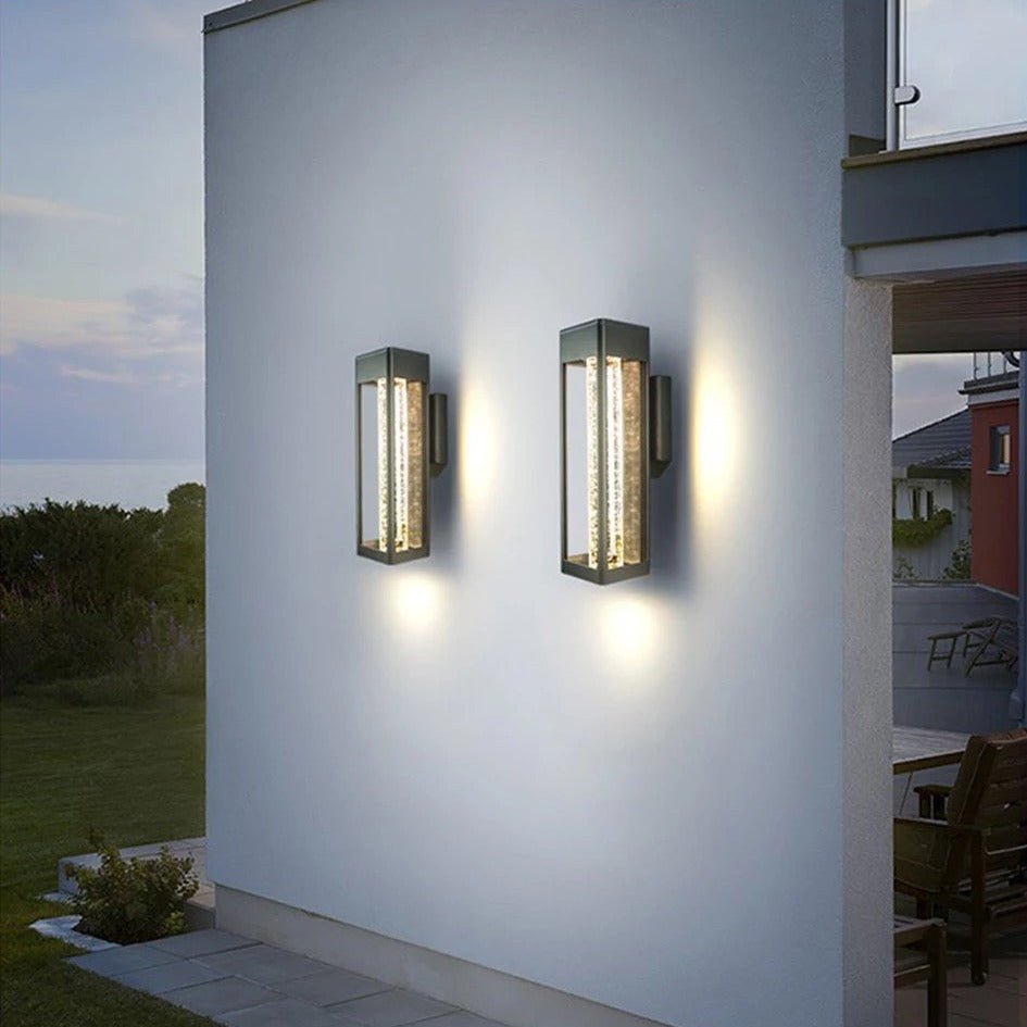 Kaya | Outdoor Bubble Glass Wall Sconce - ELVI HOME