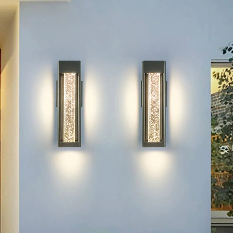 Kaya | Outdoor Bubble Glass Wall Sconce - ELVI HOME