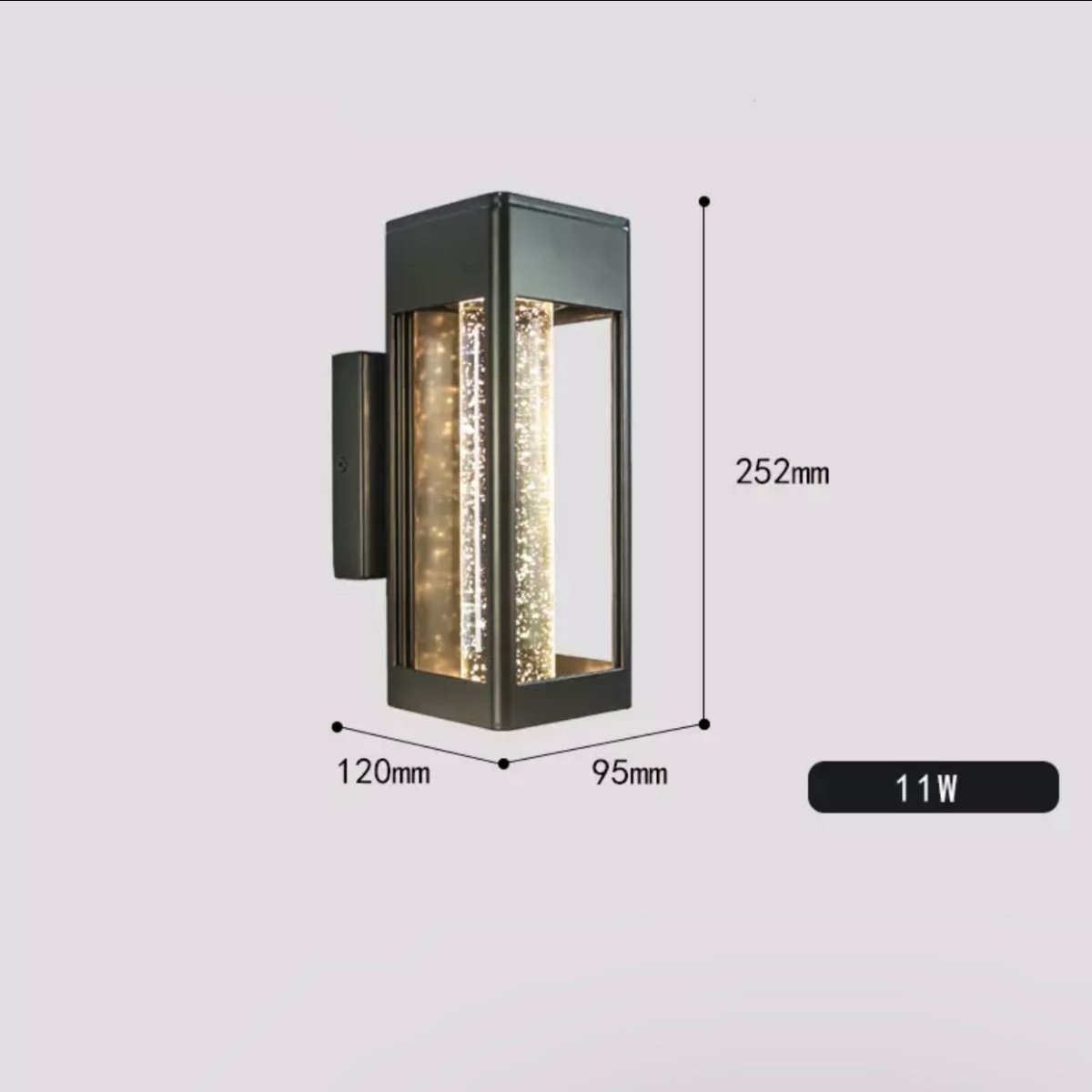 Kaya | Outdoor Bubble Glass Wall Sconce - ELVI HOME