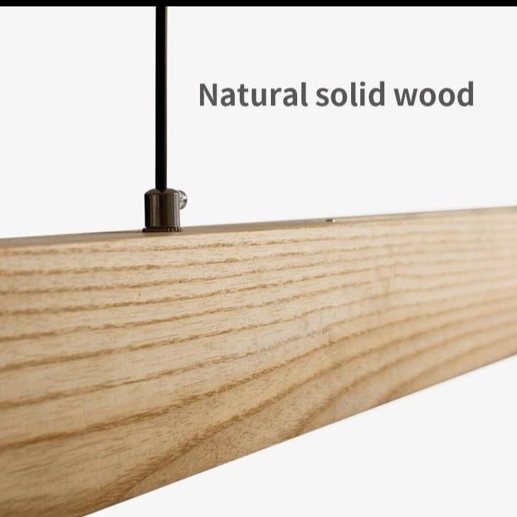 Linear Wood LED Pendant Light - ELVI HOME
