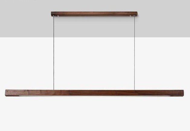 Linear Wood LED Pendant Light - ELVI HOME