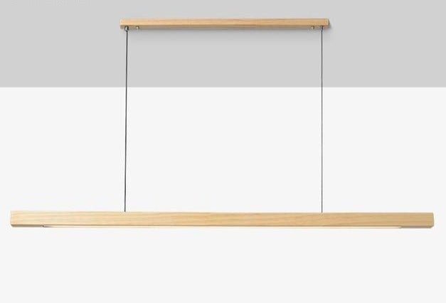 Linear Wood LED Pendant Light - ELVI HOME