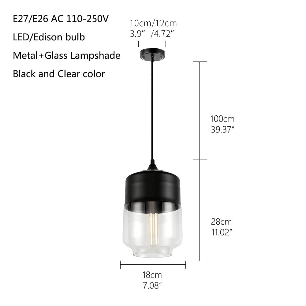 Loft Hanging Light - ELVI HOME
