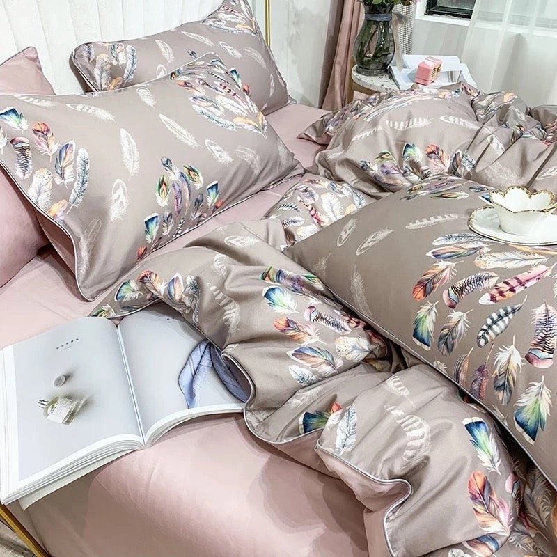 Marika | Soft Egyptian Cotton Duvet Cover Set - ELVI HOME