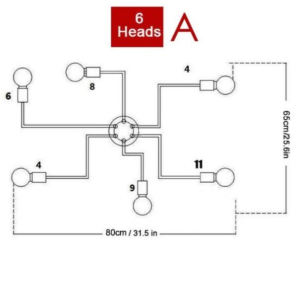 Modern Sputnik Chandelier - ELVI HOME