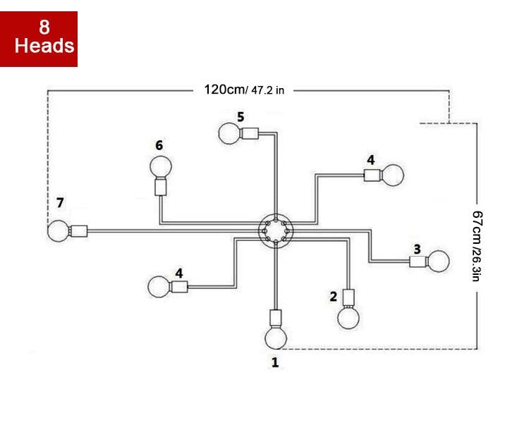 Modern Sputnik Chandelier - ELVI HOME