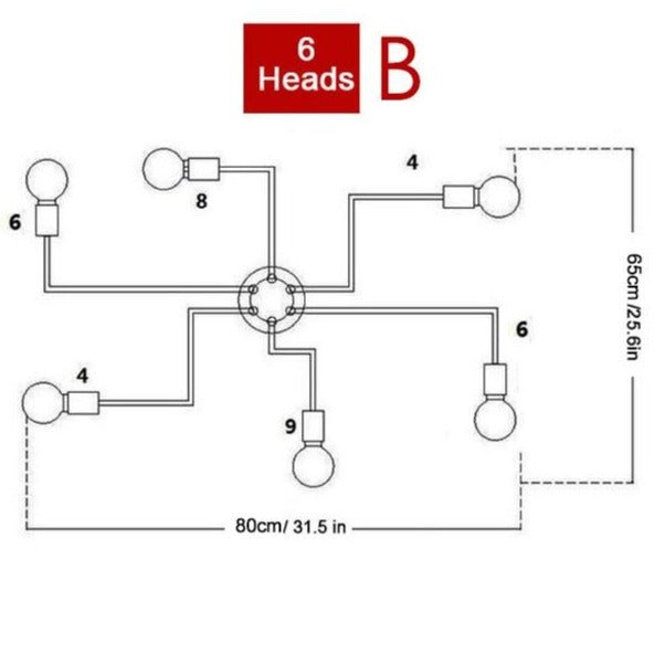 Modern Sputnik Chandelier - ELVI HOME