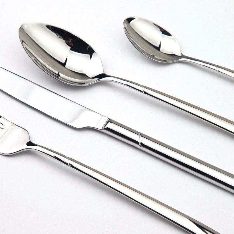 Myla | Silver Cutlery Set of 24 - ELVI HOME
