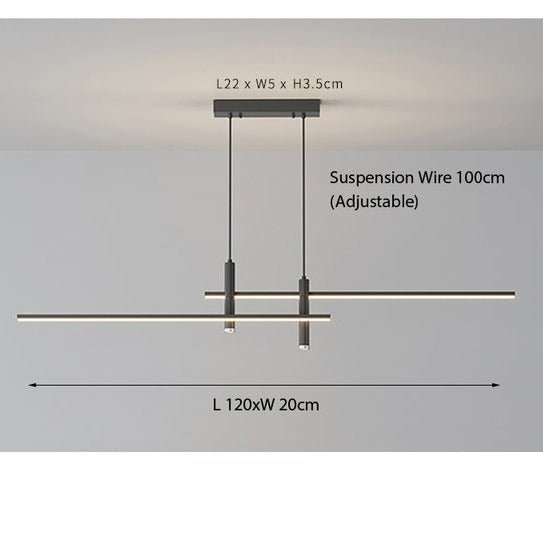 Otto | LED Linear Suspension Pendant Light - ELVI HOME