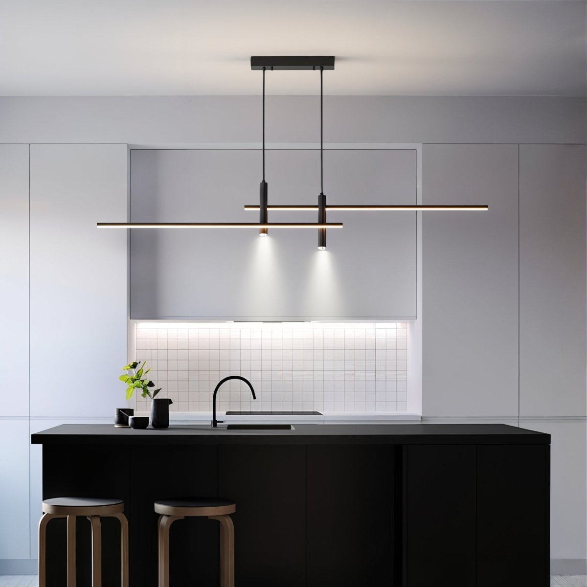 Otto | LED Linear Suspension Pendant Light - ELVI HOME