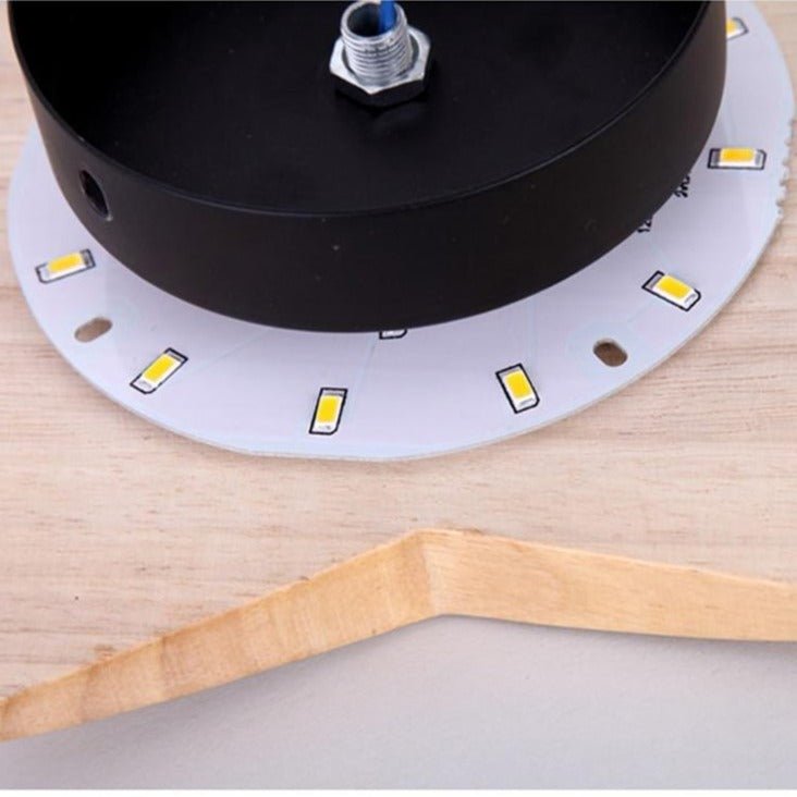Star Shaped Solid Wood Wall Lamp - ELVI HOME