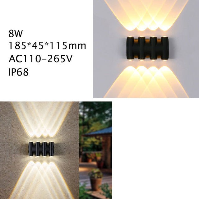 Una | IP68 UP / DOWN Outdoor Wall Sconce - ELVI HOME