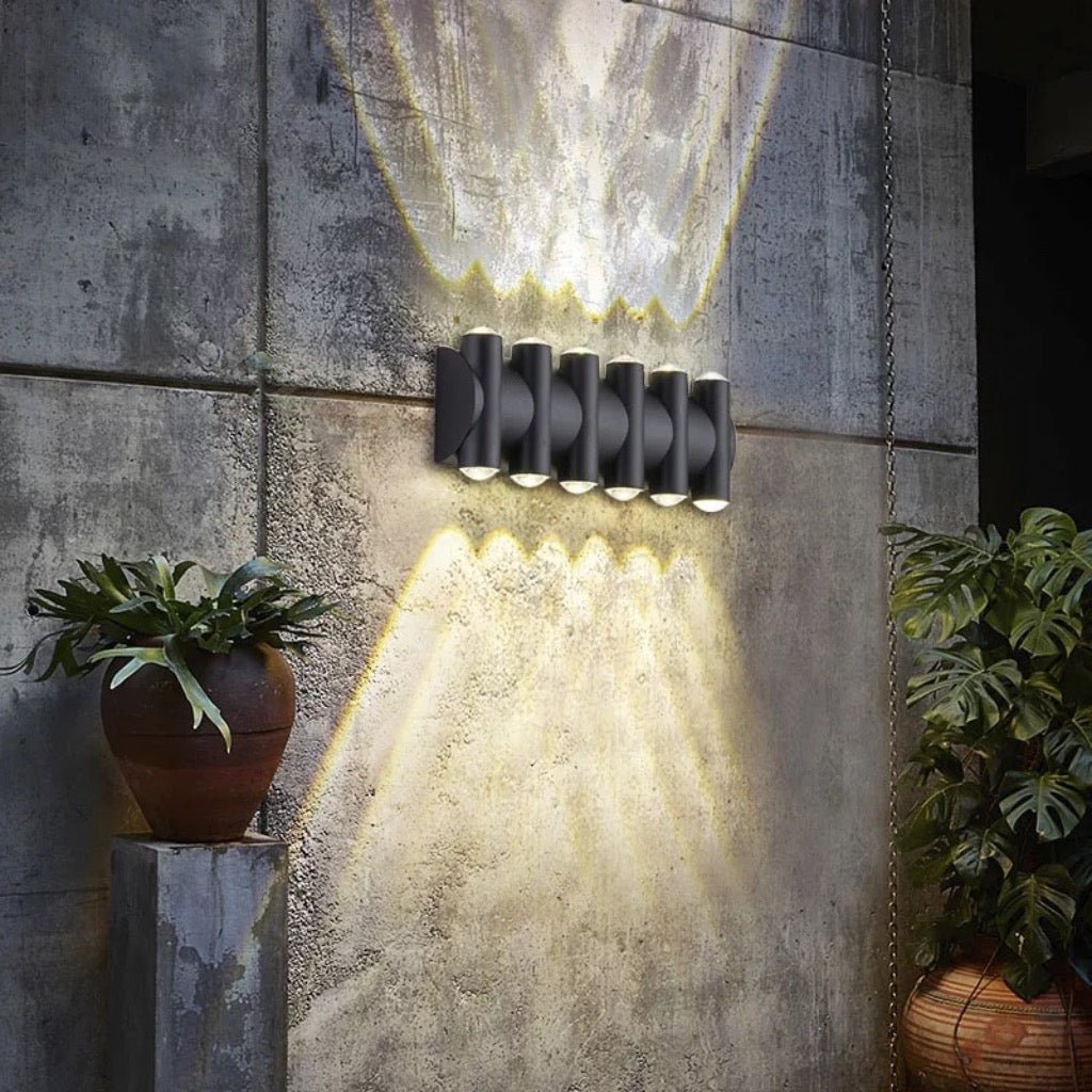 Una | IP68 UP / DOWN Outdoor Wall Sconce - ELVI HOME