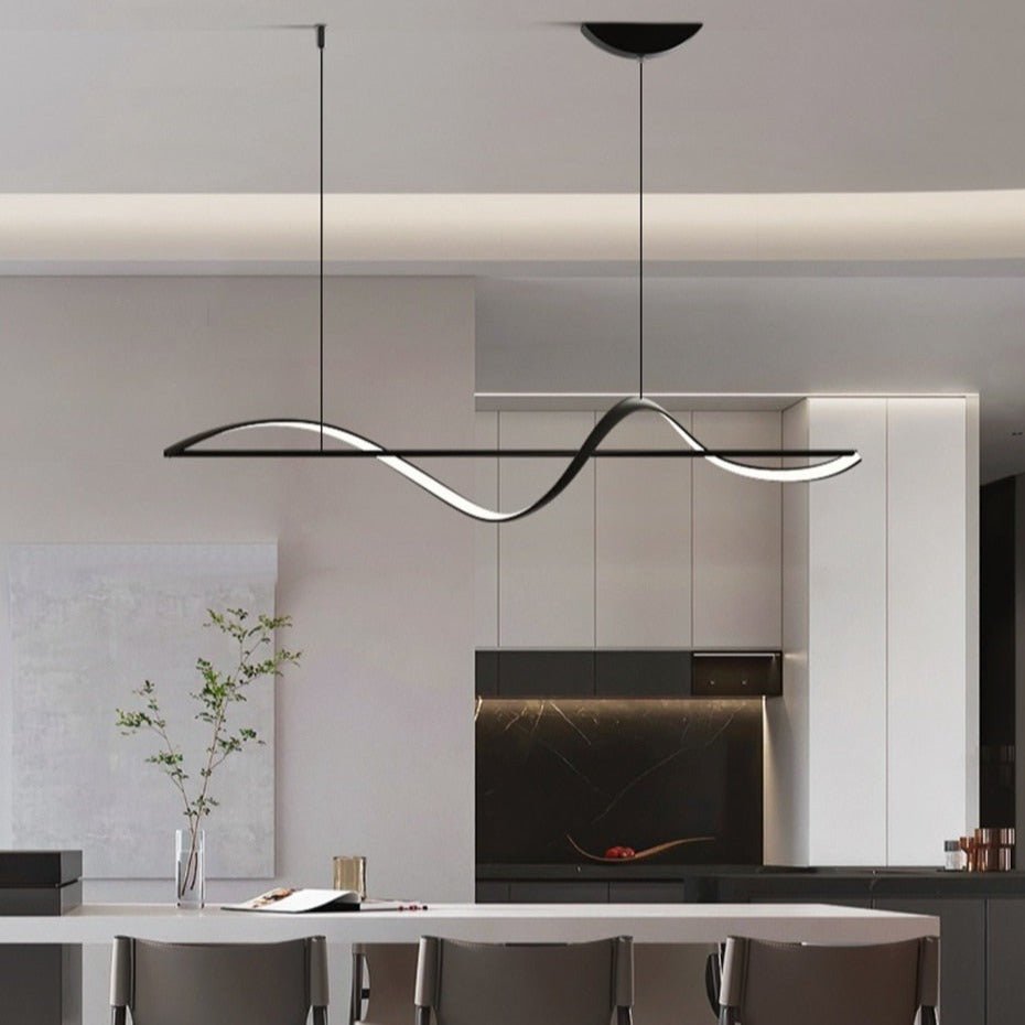 Wave | LED Linear Suspension Light - ELVI HOME