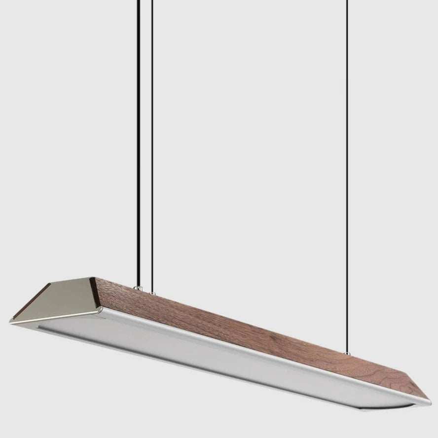 Zenith | Modern Wooden Linear LED Suspension Light - ELVI HOME