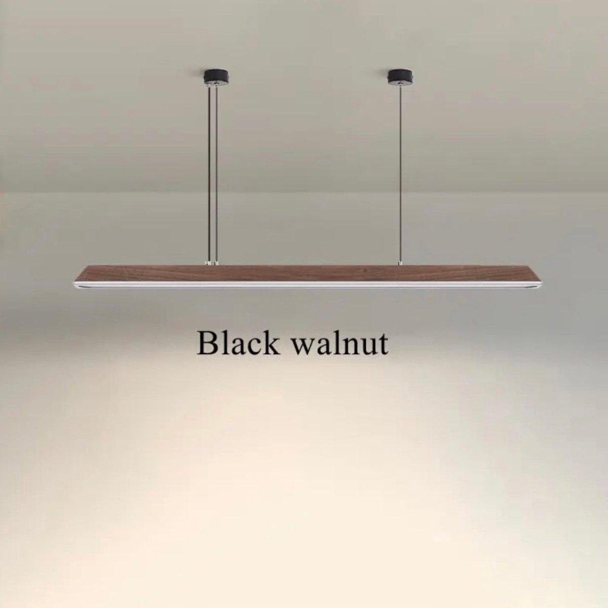 Zenith | Modern Wooden Linear LED Suspension Light - ELVI HOME