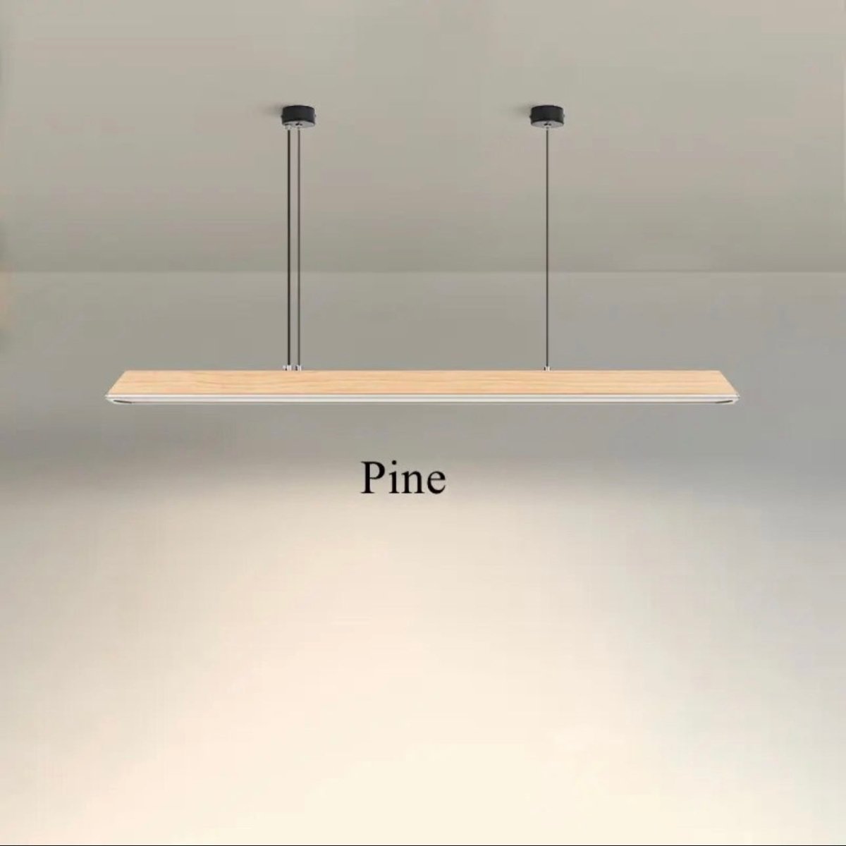 Zenith | Modern Wooden Linear LED Suspension Light - ELVI HOME