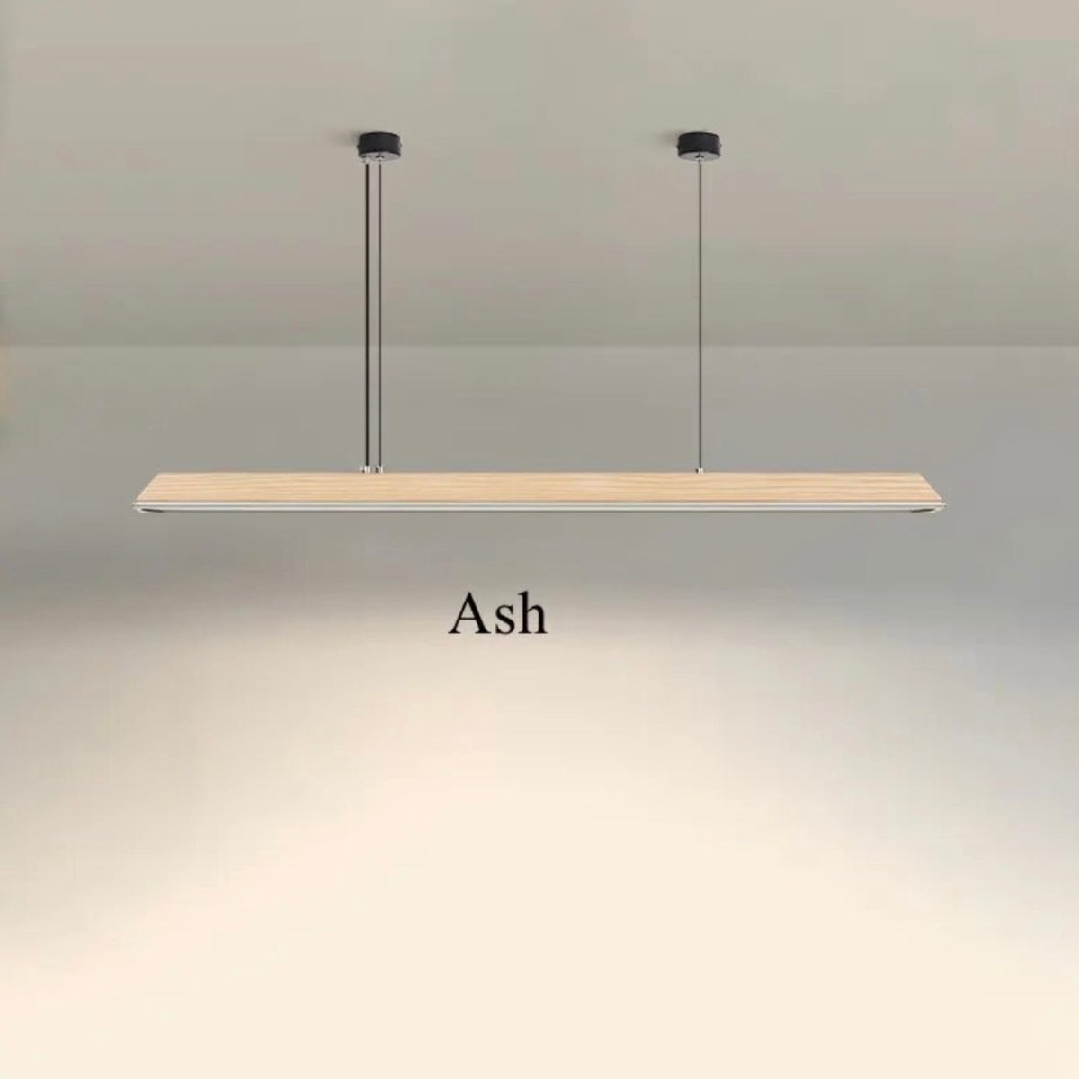 Zenith | Modern Wooden Linear LED Suspension Light - ELVI HOME