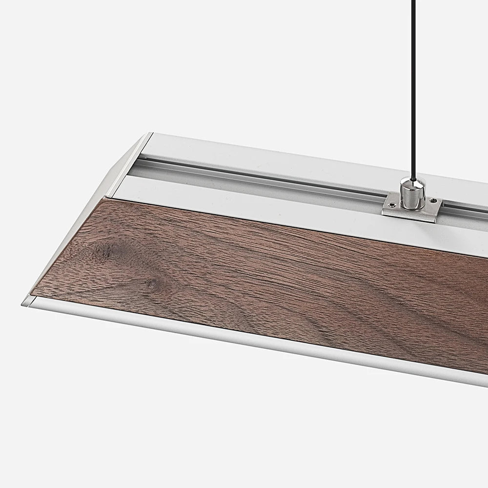 Zenith | Modern Wooden Linear LED Suspension Light - ELVI HOME
