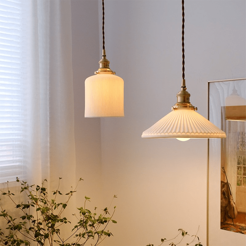 Zeta | Ceramic Pendant Light - ELVI HOME
