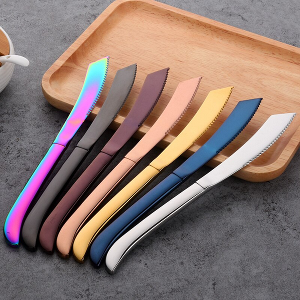 Rainbow Steak Knives