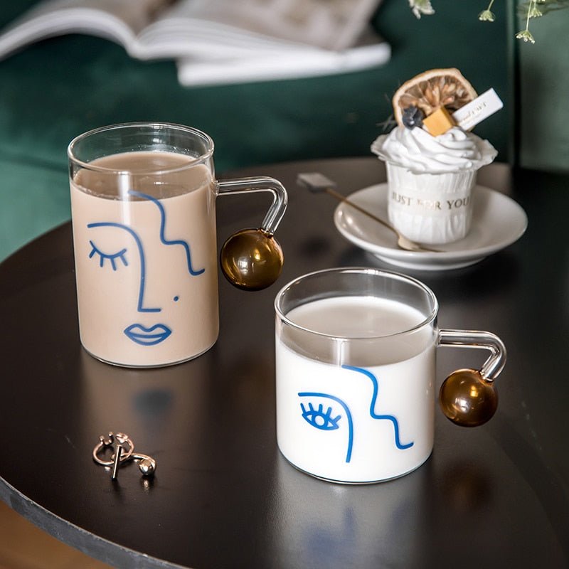 Abstract Face | Heat - Resistant Mug - ELVI HOME