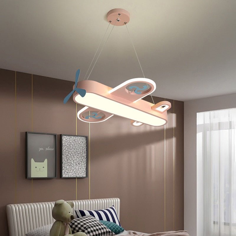 Airplane | Kids LED Pendant Chandelier - ELVI HOME