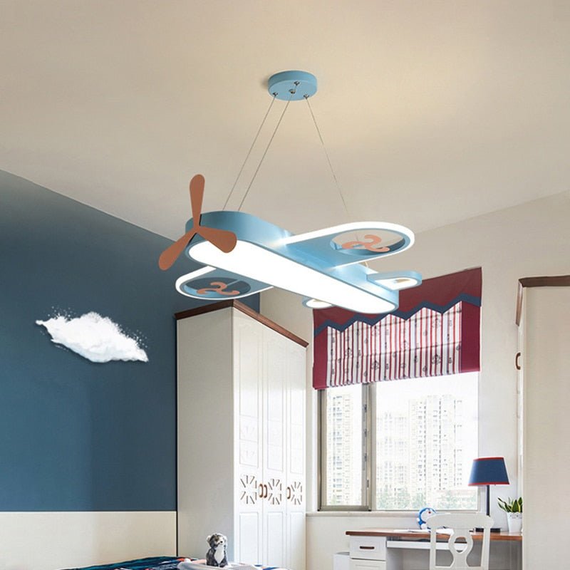 Airplane | Kids LED Pendant Chandelier - ELVI HOME