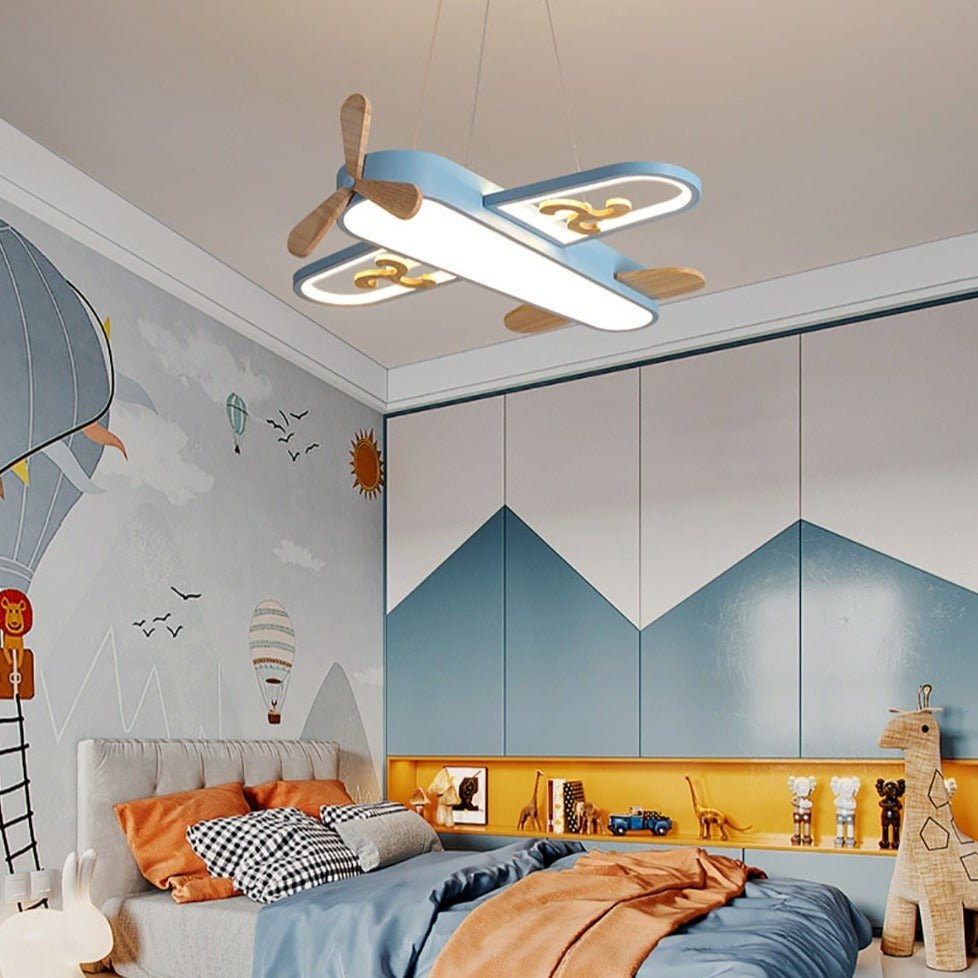 Airplane | Kids LED Pendant Chandelier - ELVI HOME