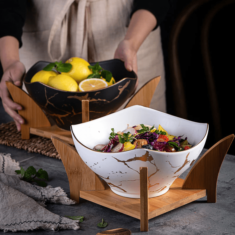 Arezzo | Ceramic Salad Bowl - ELVI HOME