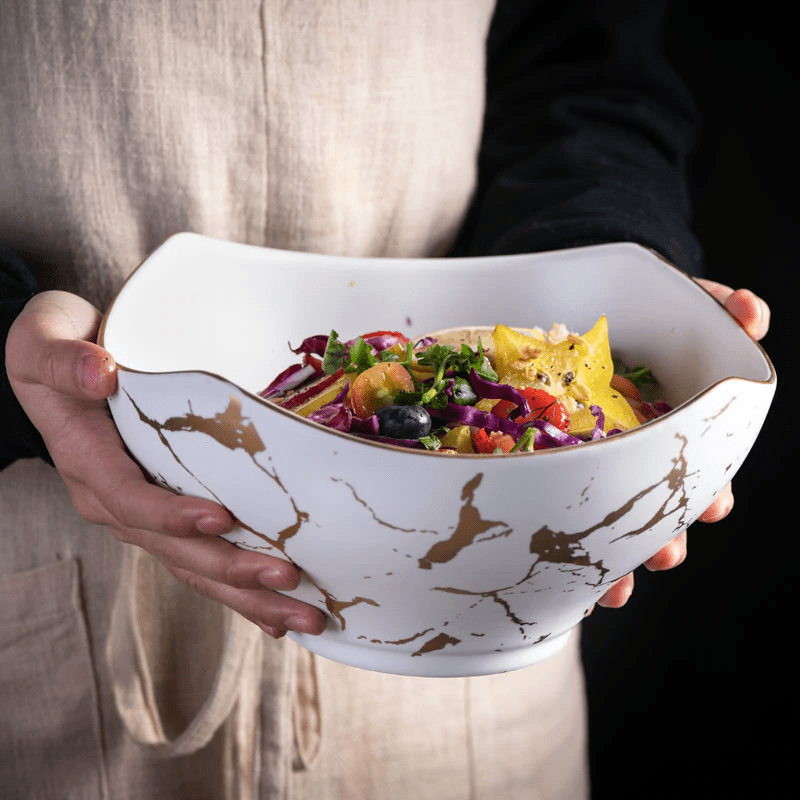 Arezzo | Ceramic Salad Bowl - ELVI HOME